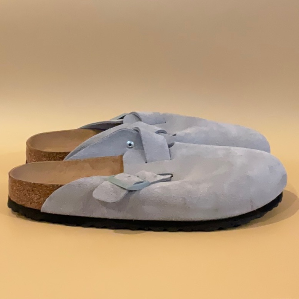 Birkenstock Boston Clogs in Pure Sage - Picture 2 of 10